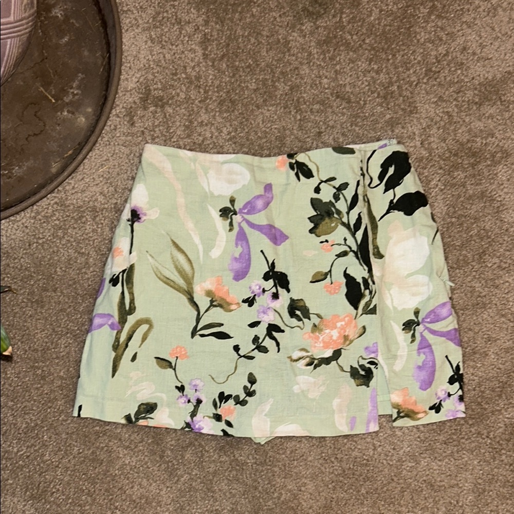 Abercrombie & Fitch Linen Mini Skirt